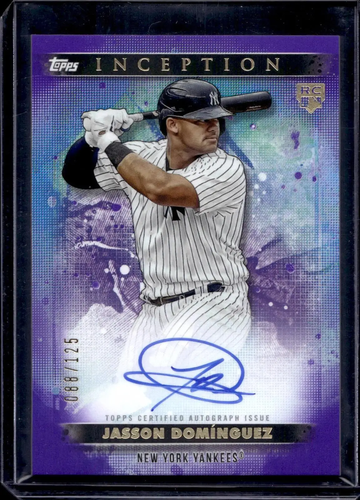 Jasson Dominguez 2024 Topps Inception Purple Auto /125 New York Yankees