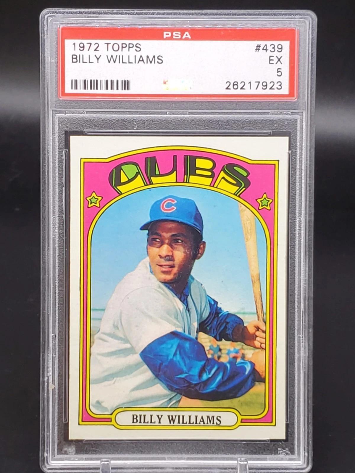 Billy Williams 1972 Topps Chicago Cubs 439 PSA 5