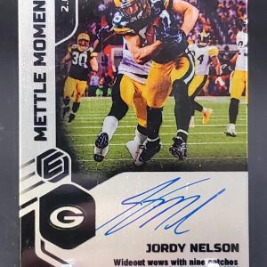 Jordy Nelson ***2022 Panini Elements Mettle Moments Auto /49 Green Bay Packers