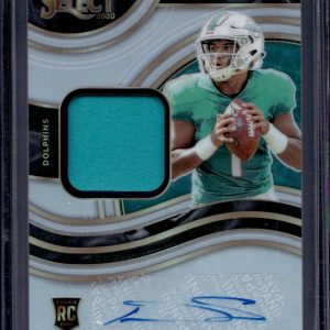 Tua Tagovailoa 2020 Panini Select Rookie Auto /49 Miami Dolphins RSM-TTA