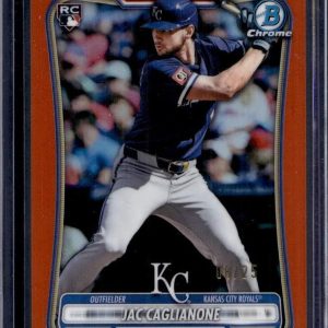 Jac Caglianone 2026 Bowman Chrome Orange Refractor /25 RC Kansas City Royals 79