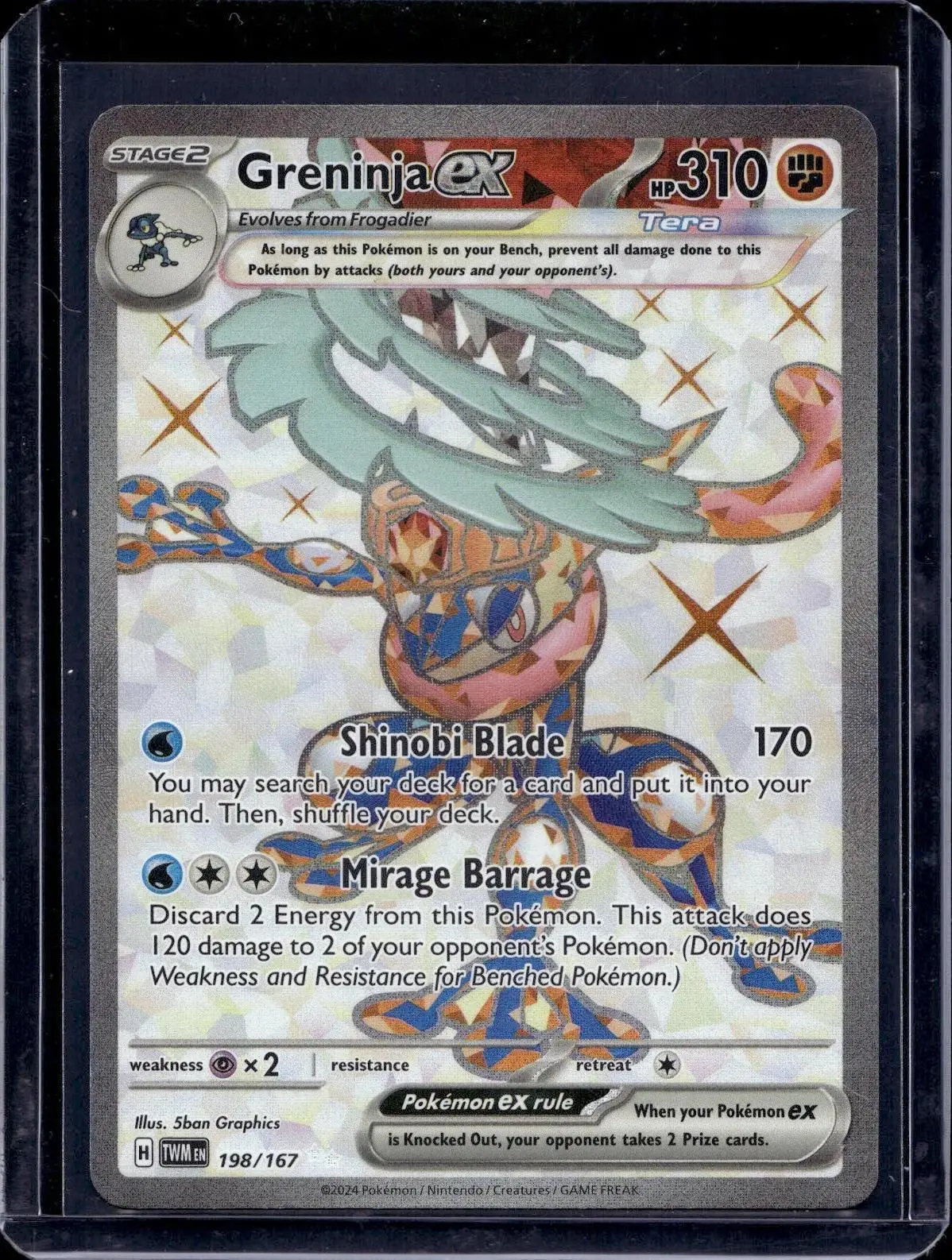 Greninja ex Pokemon SV06: Twilight Masquerade 198/167