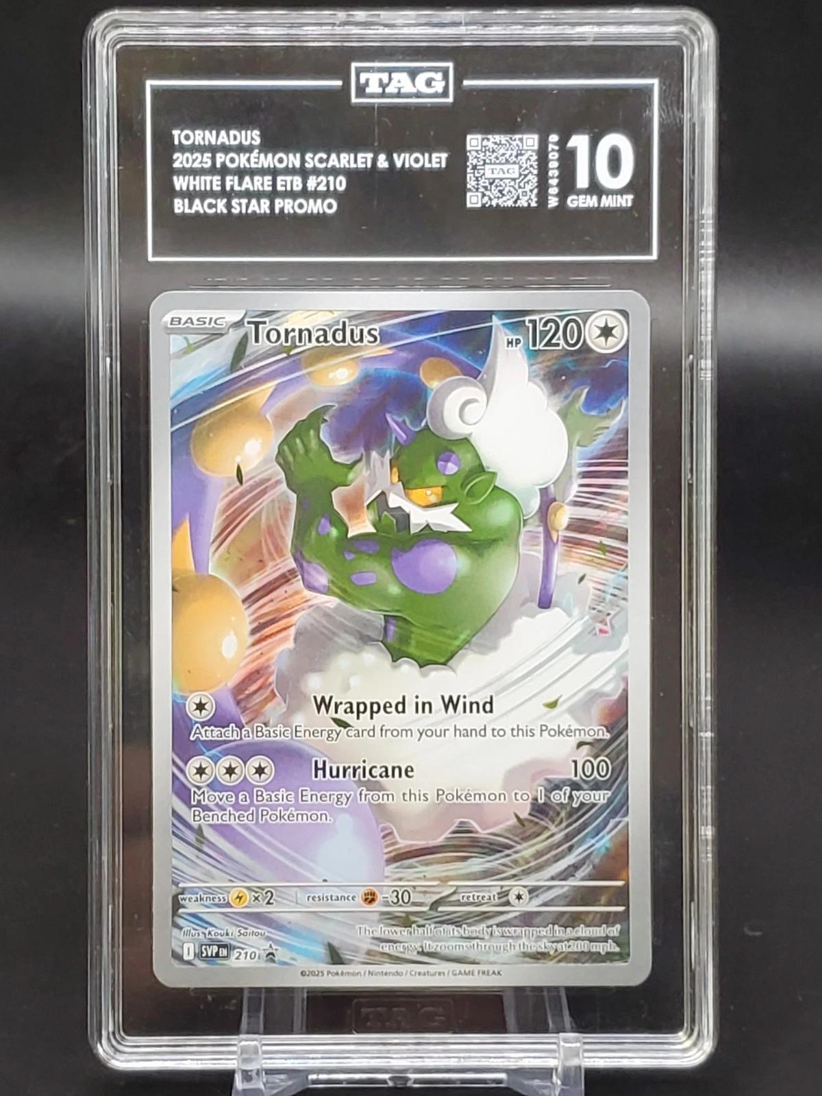 Tornadus Pokemon Scarlet & Violet White Flare ETB Promo 210 TAG 10