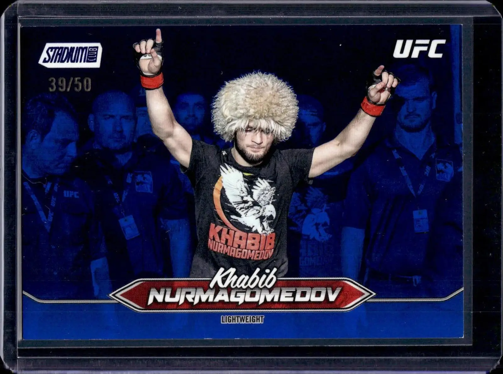 Khabib Nurmagomedov 2025 Stadium Club UFC Blue Foil /50 4