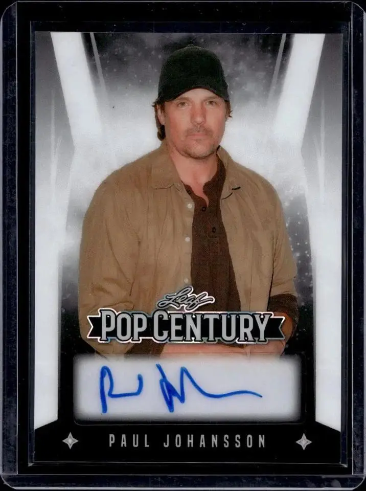 Paul Johansson 2025 Leaf Pop Century White Prismatic 1/1 Auto BA-PJ1