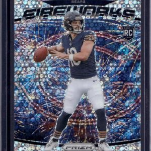Caleb Williams 2024 Panini Prizm Fireworks No Huddle Prizm Chicago Bears 25