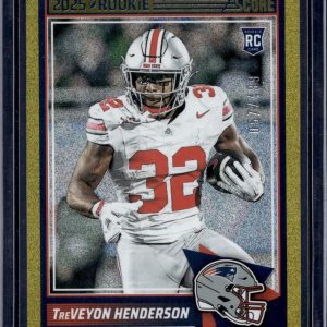 TreVeyon Henderson 2025 Score Dots Gold /499 RC New England Patriots 59