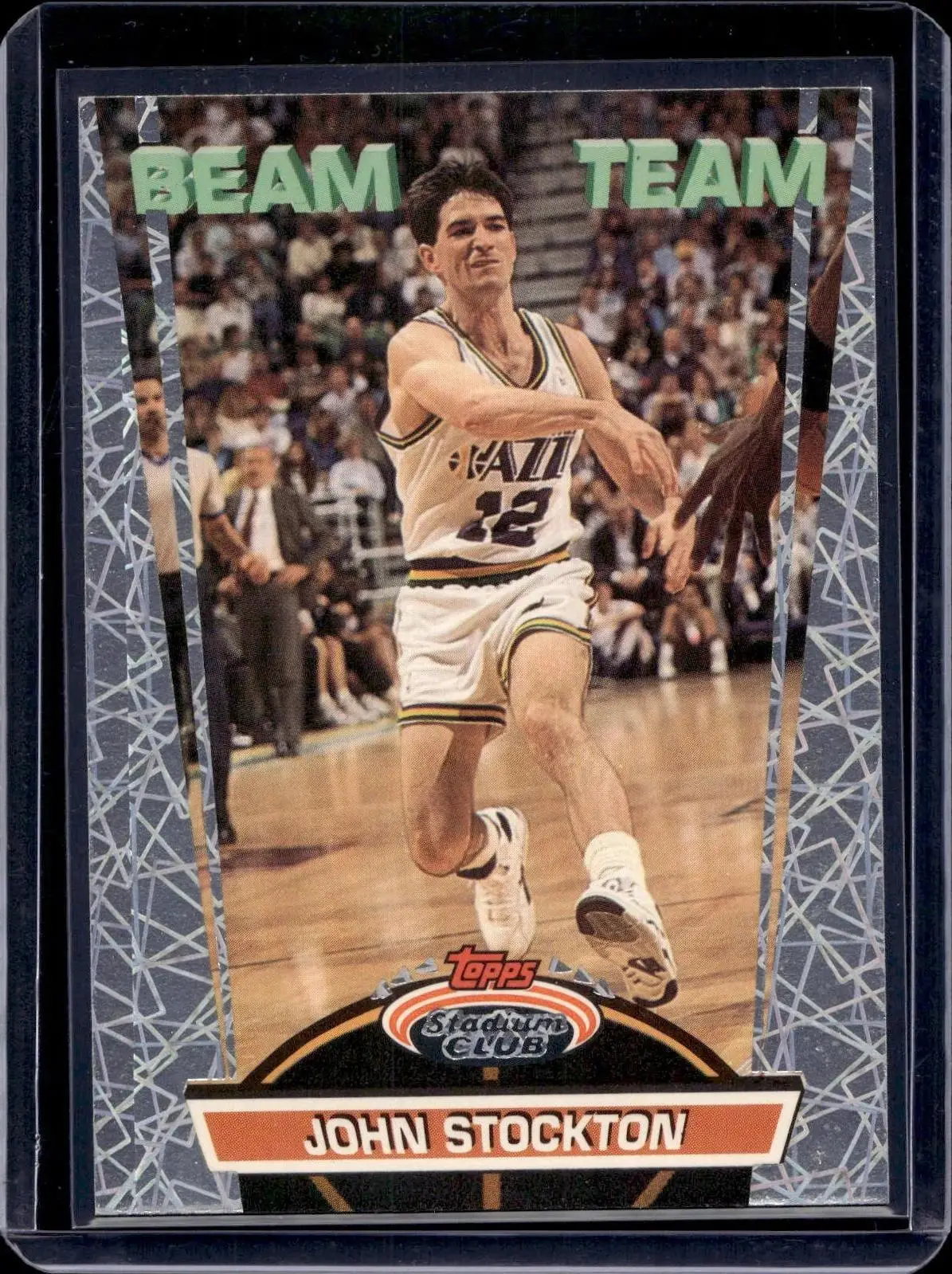 John Stockton 1992-93 Stadium Club Beam Team Utah Jazz 11