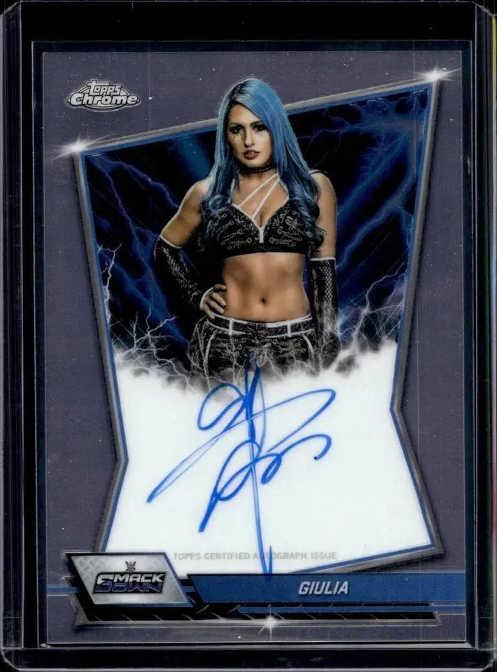 Giulia 2026 Topps Chrome WWE Blue Brand Auto BBA-GIU