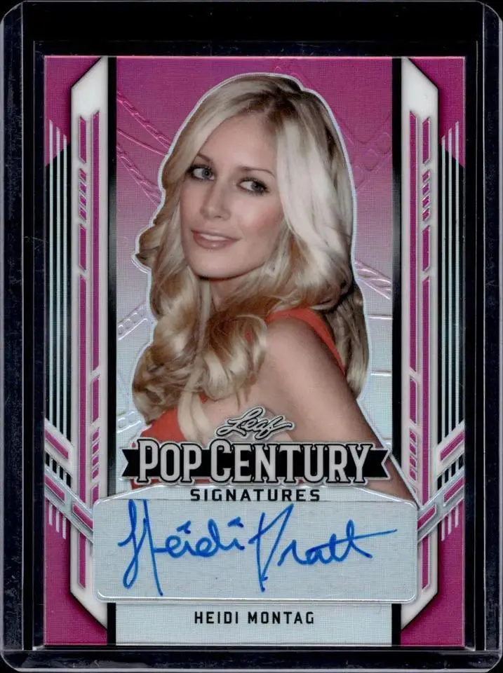Heidi Montag 2021 Leaf Pop Century Pink Prismatic Auto /7 BA-HM1