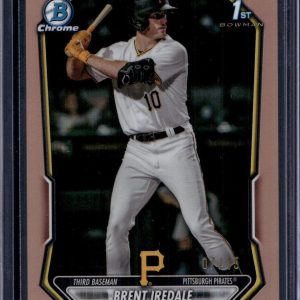 Brent Iredale 2026 Bowman Chrome 1st Rose Gold Refractor /15 Pirates BCP-31