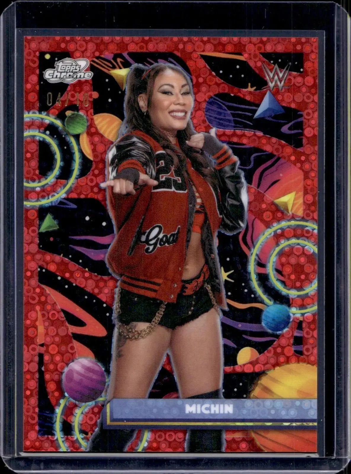 Michin 2026 Topps Chrome Cosmic WWE Lunar Eclipse /10 143