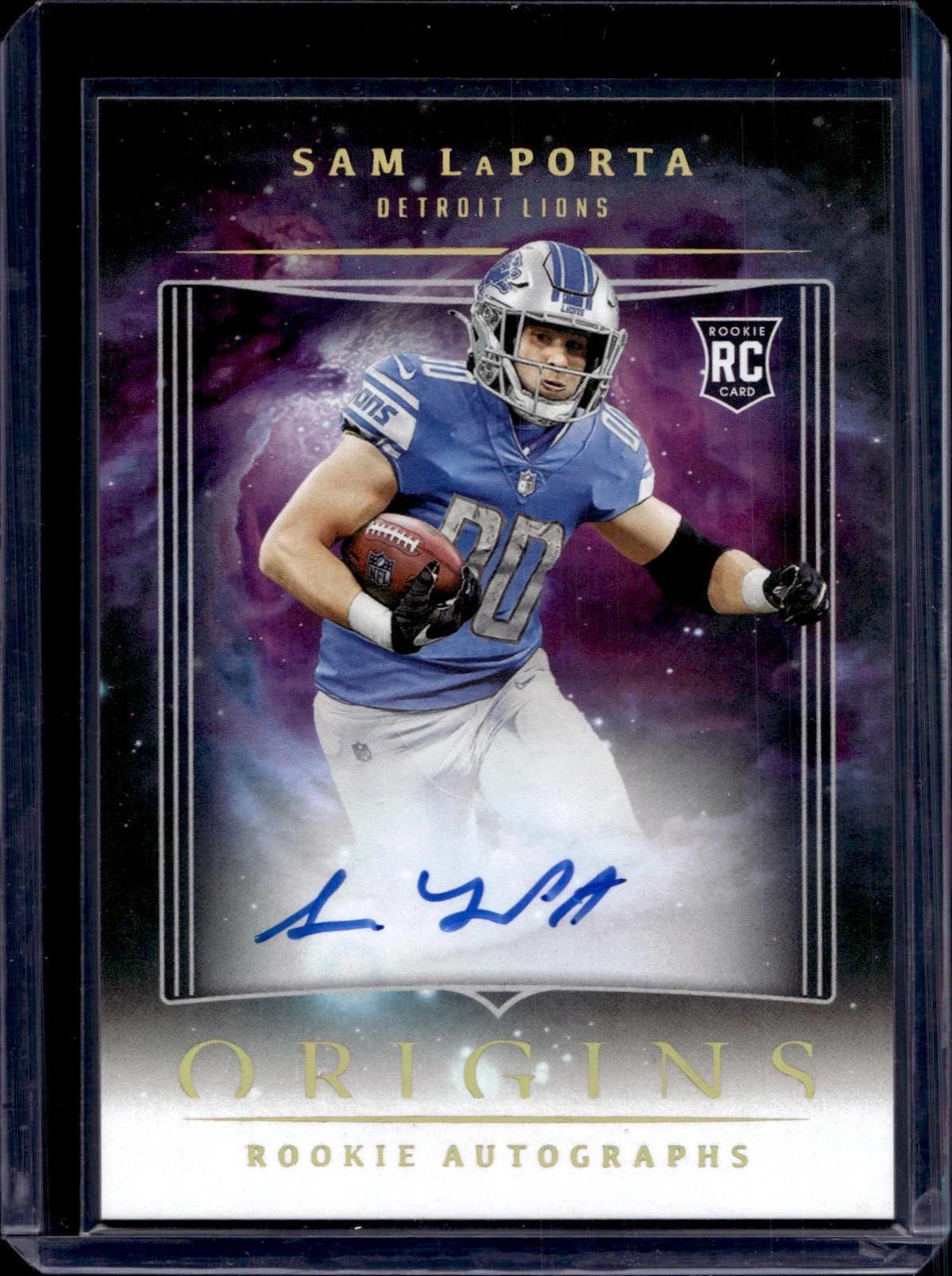 Sam LaPorta 2023 Panini Origins Rookie Auto Detroit Lions RASML