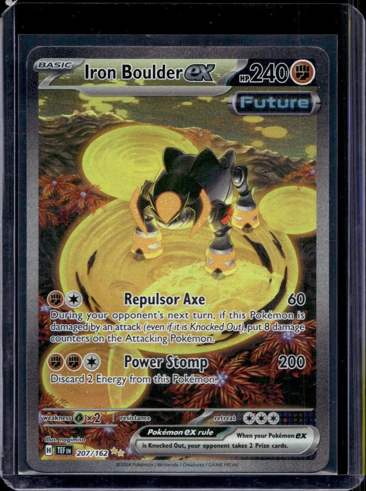 Iron Boulder ex Pokemon SV05: Temporal Forces 207/162