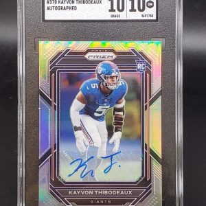 Kayvon Thibodeaux 2022 Panini Prizm Rookie Auto New York Giants 370 SGC 10