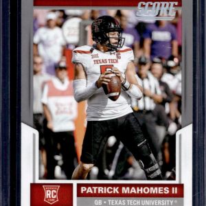 Patrick Mahomes II ***2017 Score Scorecard Grey RC Texas Tech Red Raiders 403