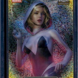 Ghost-Spider 2026 Topps Chrome Marvel Comics Fanfare Gold Speckle /50 FF-17