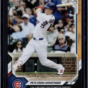 Pete Crow-Armstrong 2026 Topps Now Orange Foil /25 Chicago Cubs 523