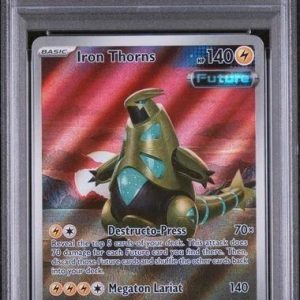 Iron Thorns Pokemon Temporal Forces Iron Leaves ETB Promo 098 PSA 9