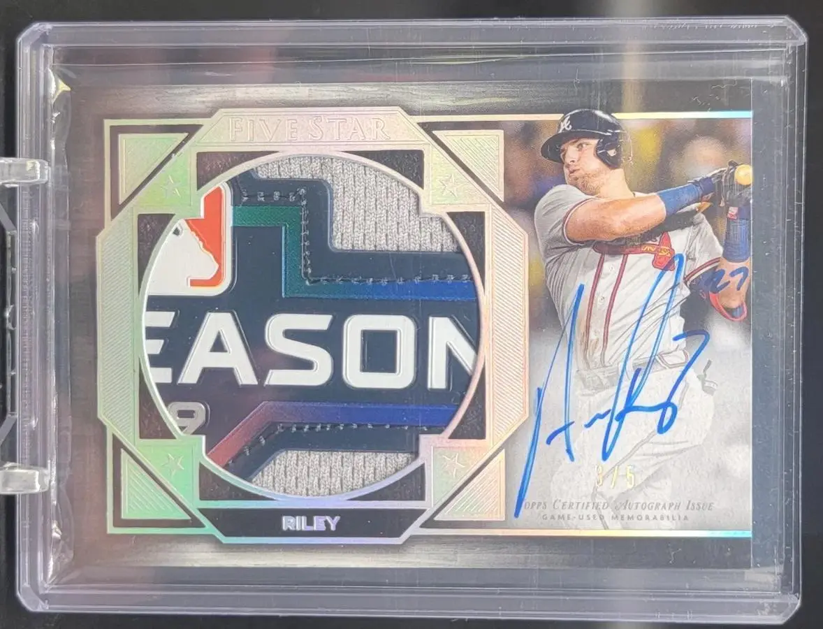 Austin Riley 2022 Topps Five Star Jumbo Patch Auto /5 Atlanta Braves FSJP-AR
