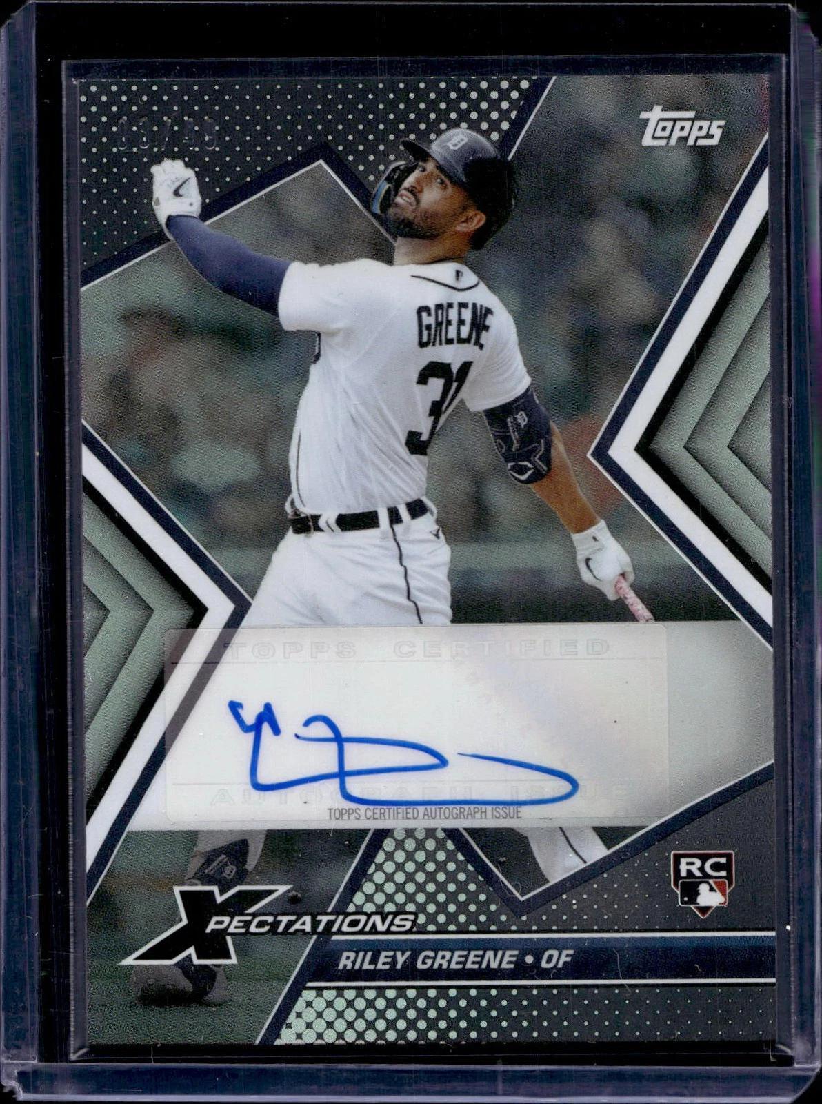 Riley Greene 2023 Topps Xpectations Auto /49 Detroit Tigers XA-RG