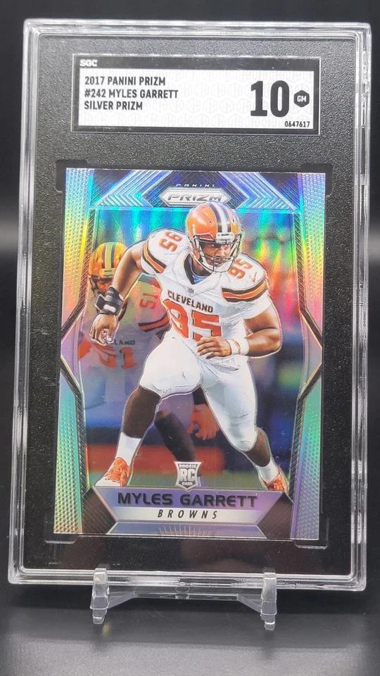 Myles Garrett 2017 Panini Prizm Silver Rookie RC Cleveland Browns 242 SGC 10