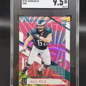 Jason Kelce 2017 Panini Unparalleled Pink Wedges RC Philadelphia Eagles SGC 9.5