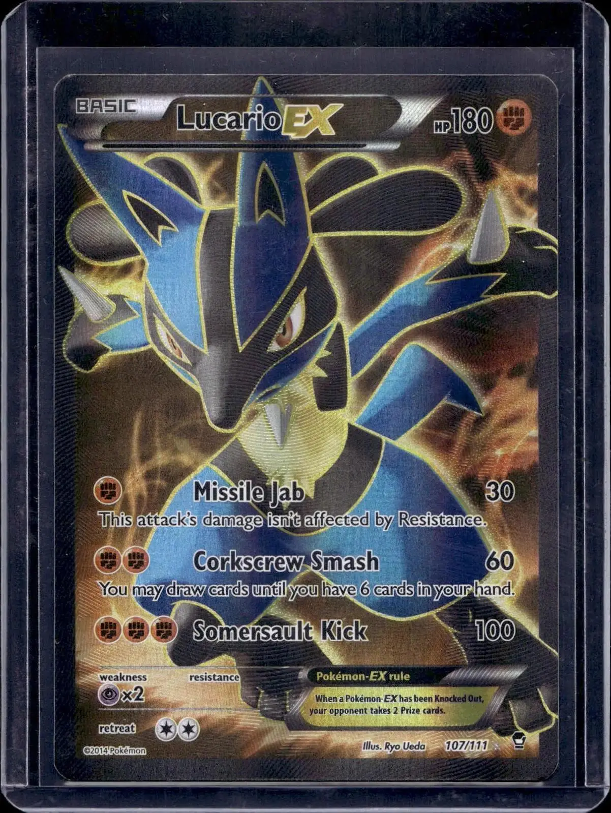 Lucario EX ***(107 Full Art) Pokemon XY - Furious Fists 107/111