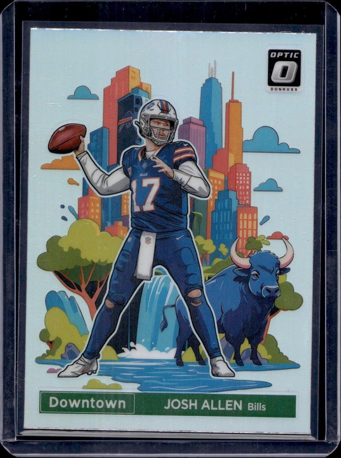 Josh Allen 2024 Donruss Optic Downtown! Buffalo Bills 2