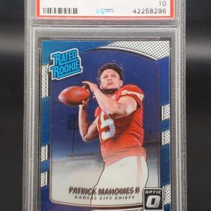 Patrick Mahomes II 2017 Donruss Optic Rated Rookie Kansas City Chiefs 177 PSA 10